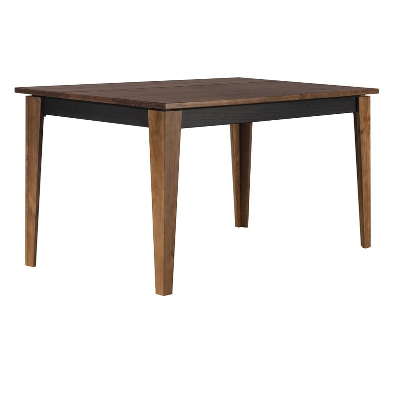 Vera 60″ Solid Wood Plank Top Dining Table – Brown