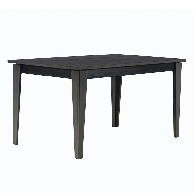 Vera 60″ Solid Wood Plank Top Dining Table – Gray