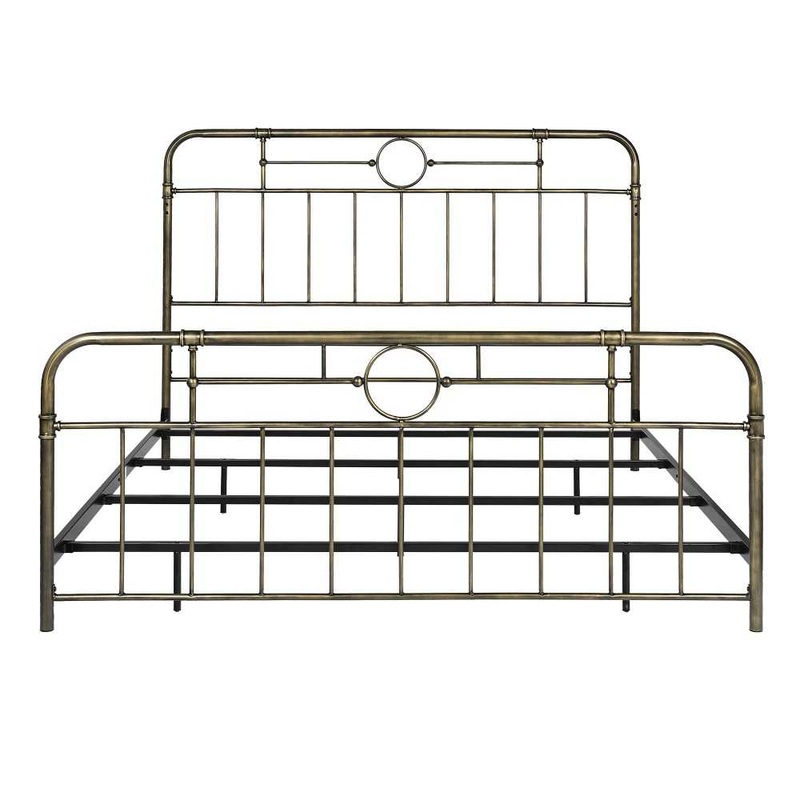 Antiqua Metal Pipe King Bed – Bronze