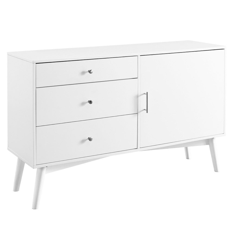 angelo:HOME 52″ Mid Century Modern TV Stand – White